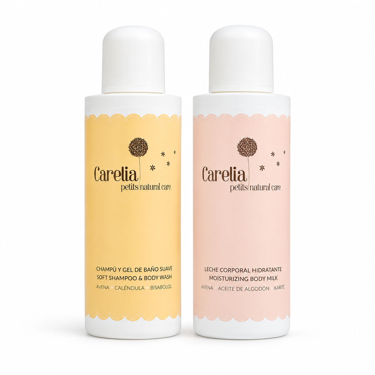 Set de baie Carelia Petits cu șampon-gel și lapte de corp